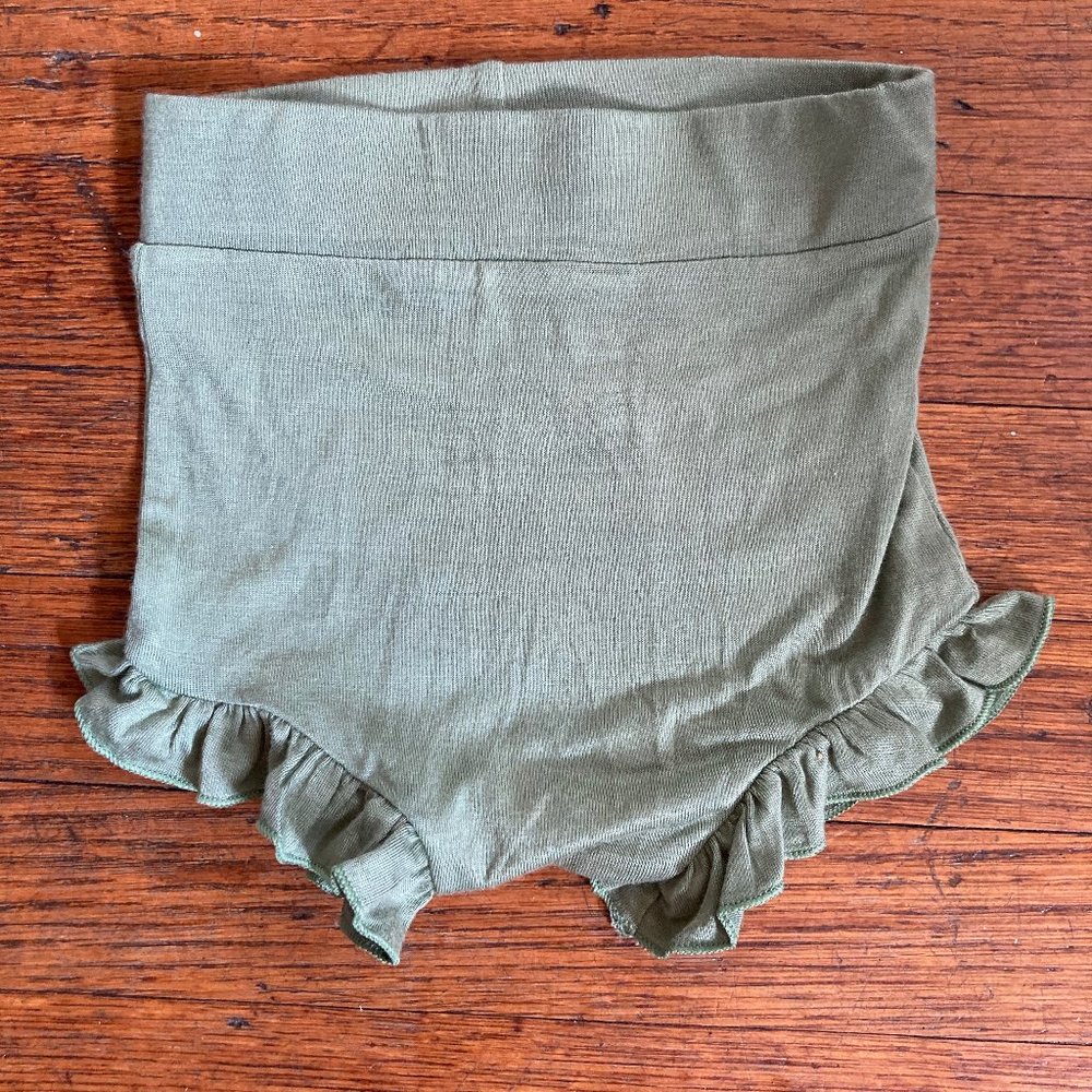 Sage High Waisted Ruffled Baby Bloomers